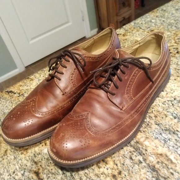 Cole Haan Men's Grand OS Cambridge Wingtip Leather Oxford Shoes 9.5 M C27845 - Picture 6 of 12